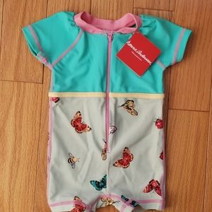 Baby Summer Butterfly Rashguard Size 3-6 months